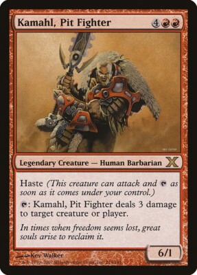 Kamahl, Pit Fighter 1x FOIL MtG FOIL Tenth Edition SP/NM