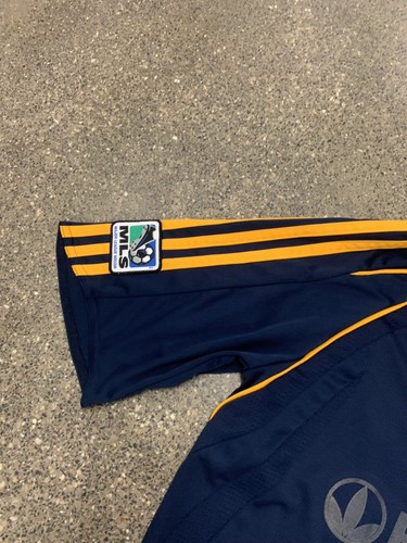 Adidas LA Galaxy MLS David Beckham 2008 Jersey Mens Small Y2K Embroidered - 第 7/10 張圖片