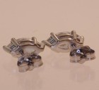 14k white gold 1.05ct SI3 E marquise diamond stud earrings EGL vintage Natural — photo 6