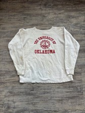 True vintage 60/70s university of Oklahoma flock print crewneck size xl