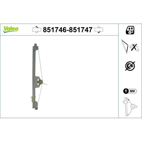 1X Fensterheber Valeo 851746 Passend FüR Renault-image
