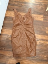 Guess Women's Brown "Leather" Strap Dress, sz. 8