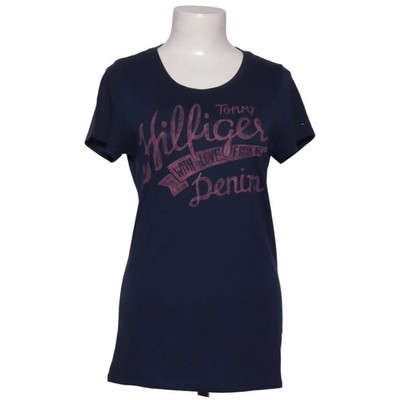 Tommy Hilfiger Denim, T-shirt, Größe: L, Blau, Baumwolle/Polyester, Print #thf