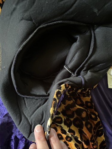 Mens Purple Pimp Daddy Costume Hat 1970s Big Daddy Velvet Suit Halloween Size M - Picture 6 of 6
