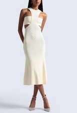 Alexander McQueen Cut Out MIDI Dress S