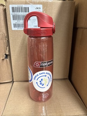 Nalgene Sustain 24 oz. Tritan On the Fly Water Bottle - Petal Pink/Red