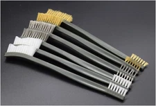 6-Pack Double-Ended Gun Cleaning Brushes 7" Inch - Include Brass Steel Nylon... 
