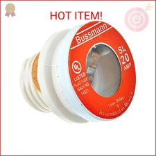 Bussmann SL-20 20 Amp Time Delay Loaded Link Rejection Base Plug Fuse, 125V UL L
