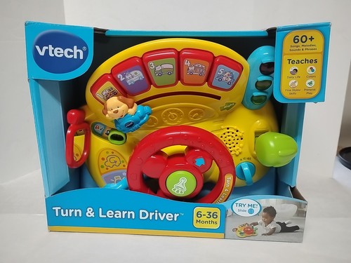 VTech Turn and Learn Driver (Frustration Free Packaging), Yellow New!