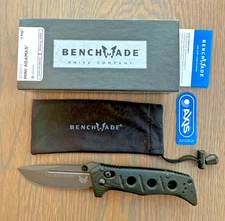 Benchmade Mini Adamas Tactical Folding Knife 273GY-1 Black  **ENGRAVED**
