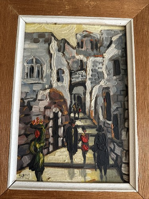 #ad #ad Mi Century Painting Impressionist Signed M C M $89.00