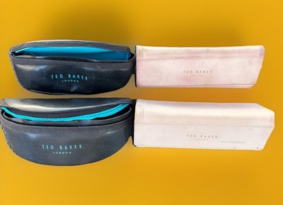 4x TED BAKER SONNENBRILLE BRILLEN HART + WEICHSCHALEN ETUI Designer Mode Markenware