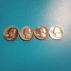 1957 1959 1962 1963 Washington BU Proof 90% Silver Quarters ( 4 Lot )