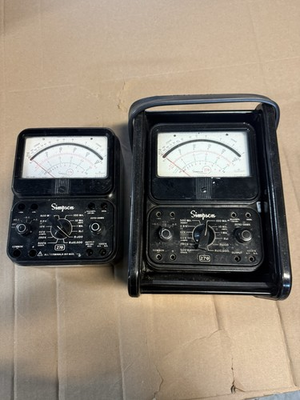 #ad 2 Simpson 270 Multimeters Untested As Is C $80.00