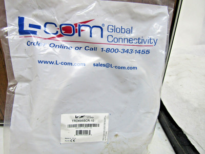  NEW L-COM TRD695SCR-10, ENET CORD, CAT6, RJ45 PLUG-PLUG, 3M FACTORY SEALED