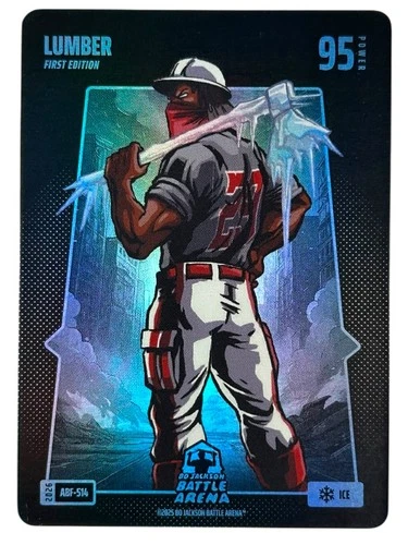 2025 Bo Jackson Battle Arena Lumber James Wood Alpha Battlefoil Ice 95