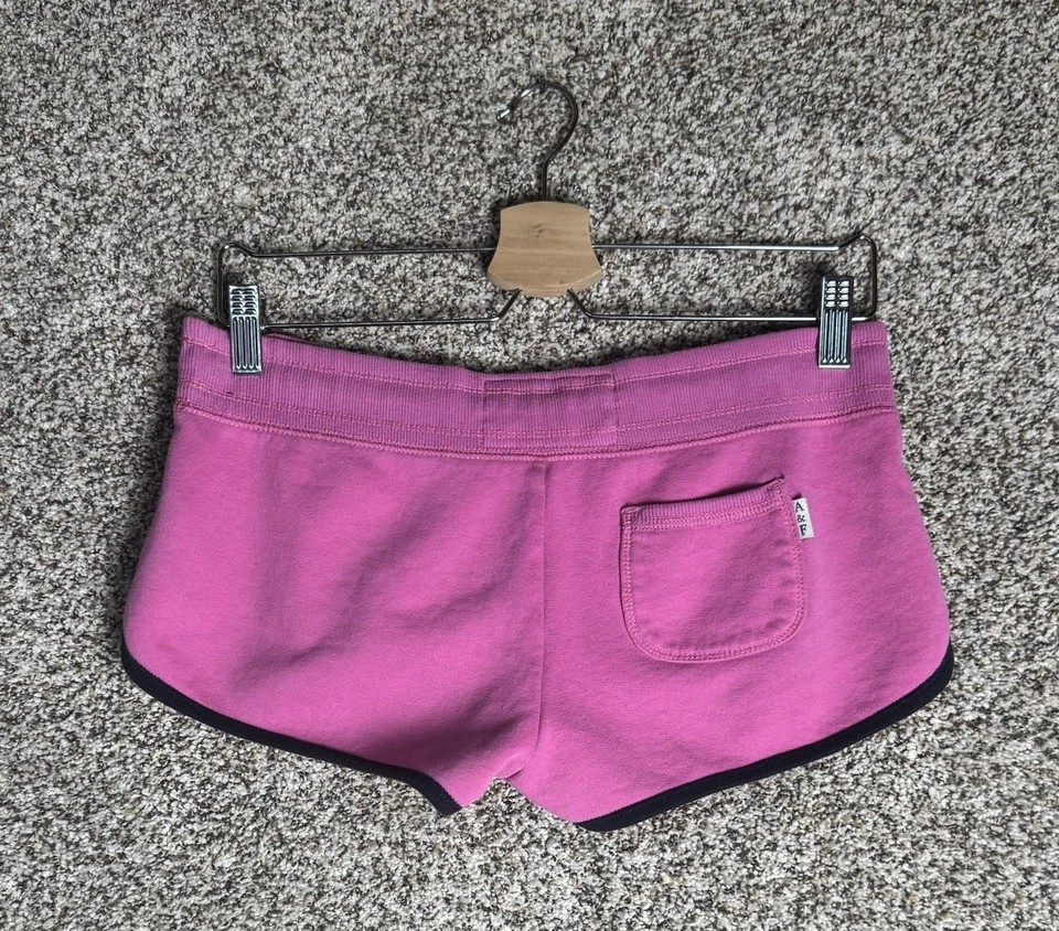 Abercrombie & Fitch Rosa Y2K Suor Esportivo Micro Booty Mini Shorts Lounge Tamanho P - Imagem 4 de 4