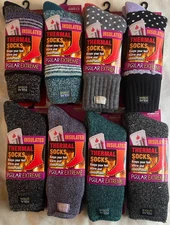 2 Pairs !!! Polar Extreme INSULATED Thermal Women's Socks 5-9 Shoe Sz WONDERFUL