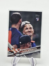 2017 topps baseball series1 alex bregman sp photo variation rookie card #341. rookie card picture