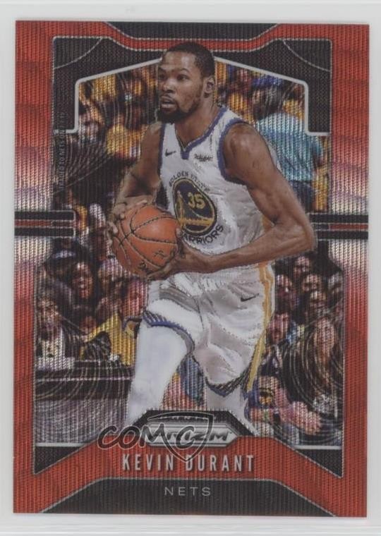 2019-20 Panini Prizm Ruby Wave Prizm Kevin Durant #210 0ds5