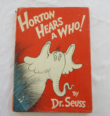 VTG Dr. Seuss Horton Hears a Who! 1954 True 1st Ed 1st State HC/DJ Random House
