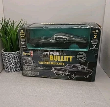 Vintage Revell Steve McQueen Bullitt 1968 Ford Mustang Model Kit (85-1513) 1/25 