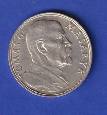 Czechoslovakia Silver 85th Birthday Medal of Tomas G. Masaryk 