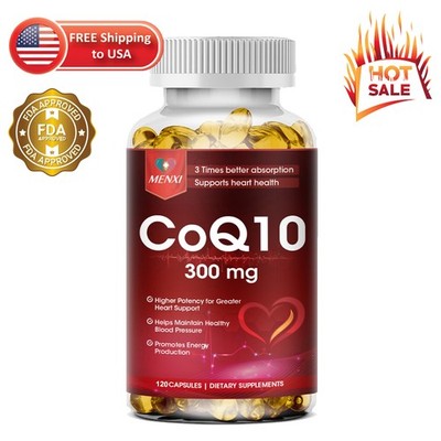Coenzyme Q-10 CoQ10 Antioxidant, Increase Energy & Stamina, Heart Health Support