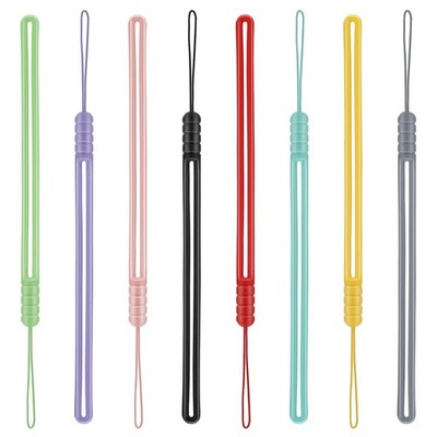 cobee Silicone Sling, 8 Pcs Silicone Wrist Lanyards Assorted Color Phone Lany...