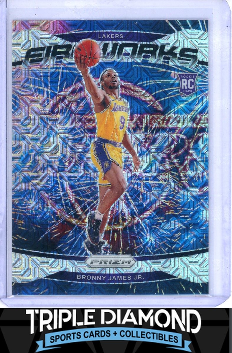 2024-25 Panini Prizm Bronny James Jr Fireworks Rookie Mojo Prizm #13/25 Y709