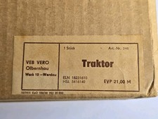 FWF Fröbel Werdau DDR VERO Traktor Karton ungeöffnet! Holzspielzeug Kienel Plaho