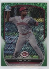2023 Bowman Chrome Prospects Green Shimmer Refractor 79/99 Cam Collier 0w3