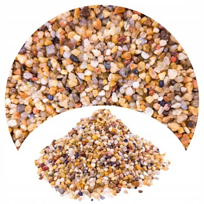 Aquarium 2kg Quarzsand für Aquarien, bernsteinfarben, 3-5mm