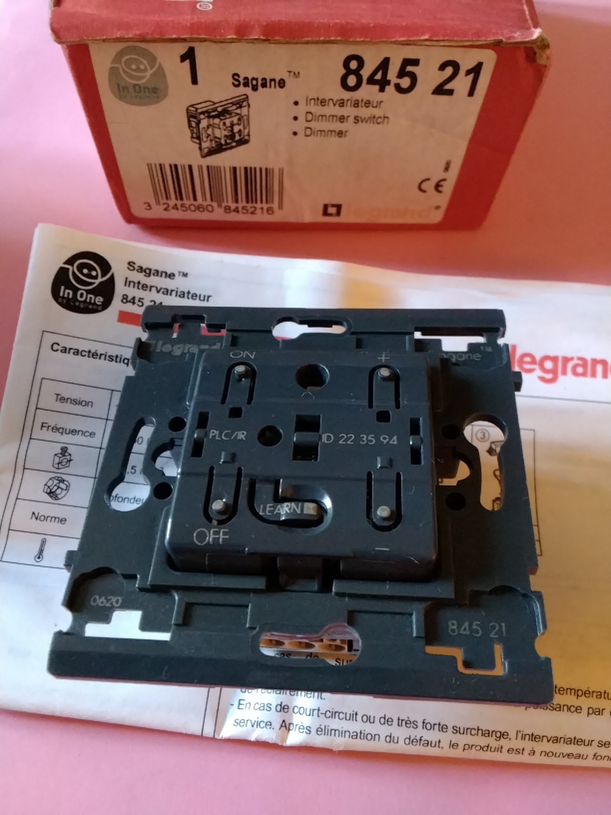 Intervariateur CPL IR Legrand Sagane 84521 interrupteur emetteur recepteur