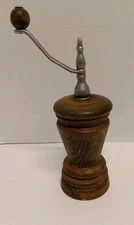 Vintage Zassenhaus Pepper Mill Grinder Barrel West Germany Wood 5" + Handle  