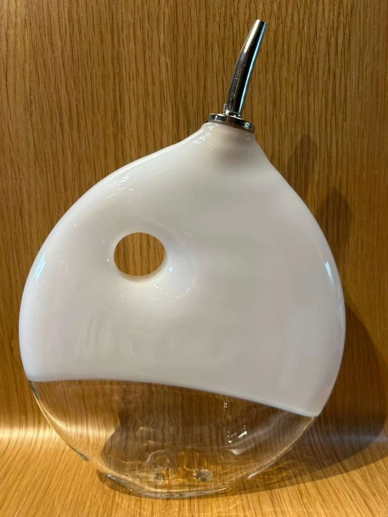 Hand-Blown White Art Glass Olive Oil Dispenser – Lake Superior Art Glass Style
Opens in a new window