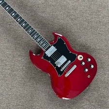 Custom Shop Angus Young S G Red Electric Guitar - Solid Mahogany Body - in stock