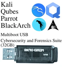 Cybersecurity & Forensics Multiboot USB - Kali Linux, Qubes, Parrot, BlackArch