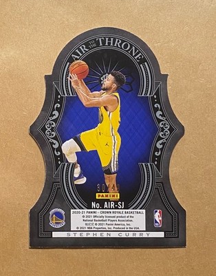 2020-21 Panini Crown Royale Stephen Curry Air Throne #30/49 Jersey Number 1/1