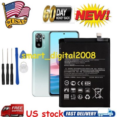 Replacement Battery BN59 For Xiaomi Redmi Note 10 Note 10 Pro 10S M2101K7AG