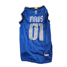 NBA Pets First Dallas Mavericks Dog Jersey Blue Number 10