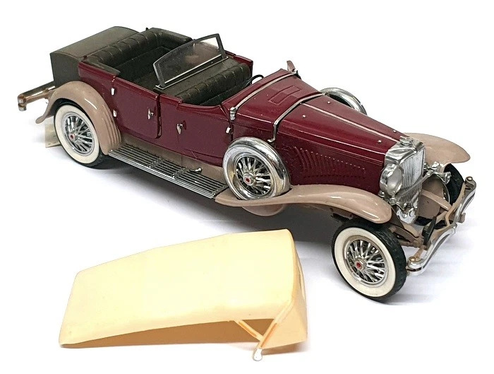 Franklin Mint 1/24 Scale 22725D - 1930 Duesenberg J Derham Tourster - Maroon - Image 2 of 4