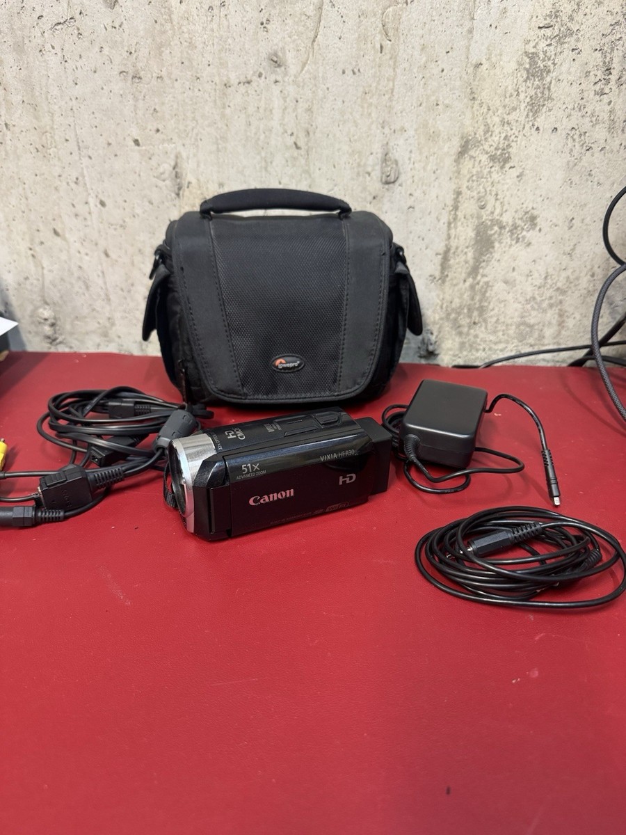 Canon VIXIA HF R30 High Definition Camcorder (Black) w/ 8GB