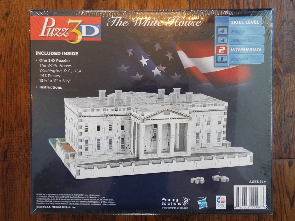 The White House Puzz 3D 2014 Hasbro Puzzle - Image 2 of 2