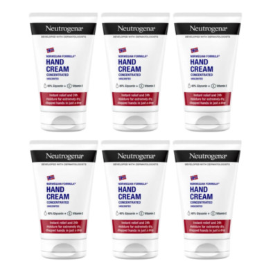 6x Neutrogena Norwegian Formula Handcreme 50ml Duftfrei 24 Stunden Feuchtigkeit