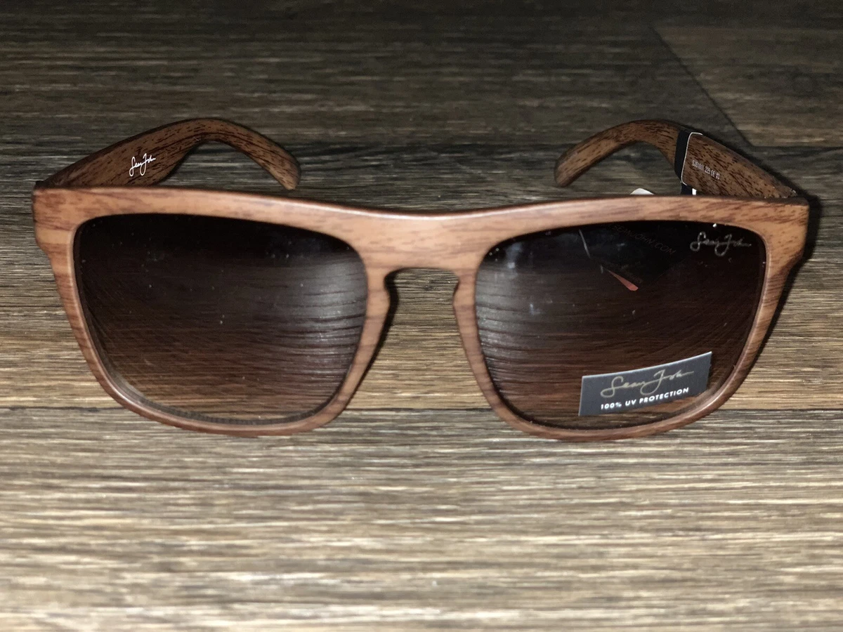 Sean John Men s Wooden Plastic Frame Sunglasses eBay
