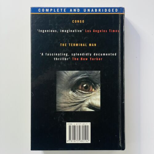 Science Fiction Michael Crichton Congo and The Terminal Man by (Hardcover 1995) - Picture 3 of 12