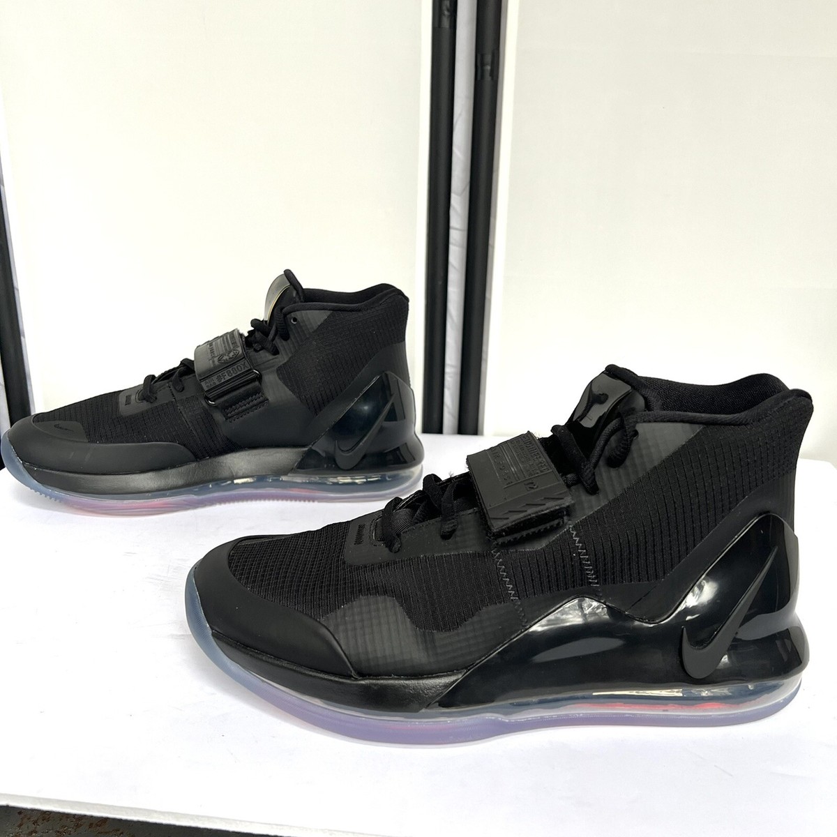 Nike Air Force Max Black Basketball Sneakers Anthracite Mens