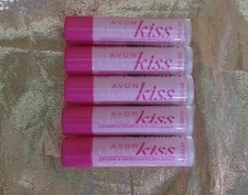 Avon DEW KISS Lip Balm ~ Pack of 5 ~ Sealed ~ New Fresh Stock ~ FREE FAST SHIP!!