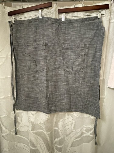 Chef Works Unisex Charcoal Denim Color Two Pocket Apron